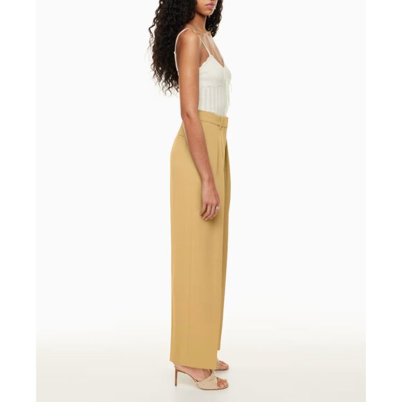 Wilfred Effortless Anyway Pants Pleated High Rise Wide Straight Leg Trousers - 0 - Picture 2 of 12